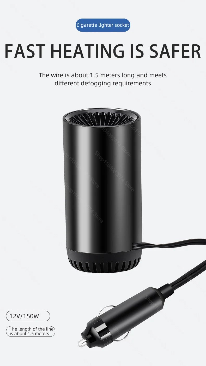 12V 120W Car Heater Fan Portable Electric Auto Windshield DryerAzizaK
