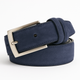 Suede Leather Belt – Genuine Cowhide with Classic Silver Buckle