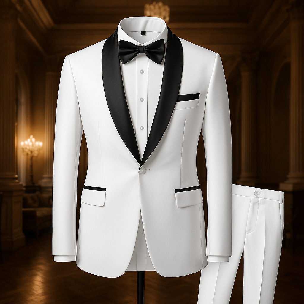 🤵♂️ Men's 3-Piece Suit – Jacket, Trousers & Vest | Formal Wedding & Business Outfit