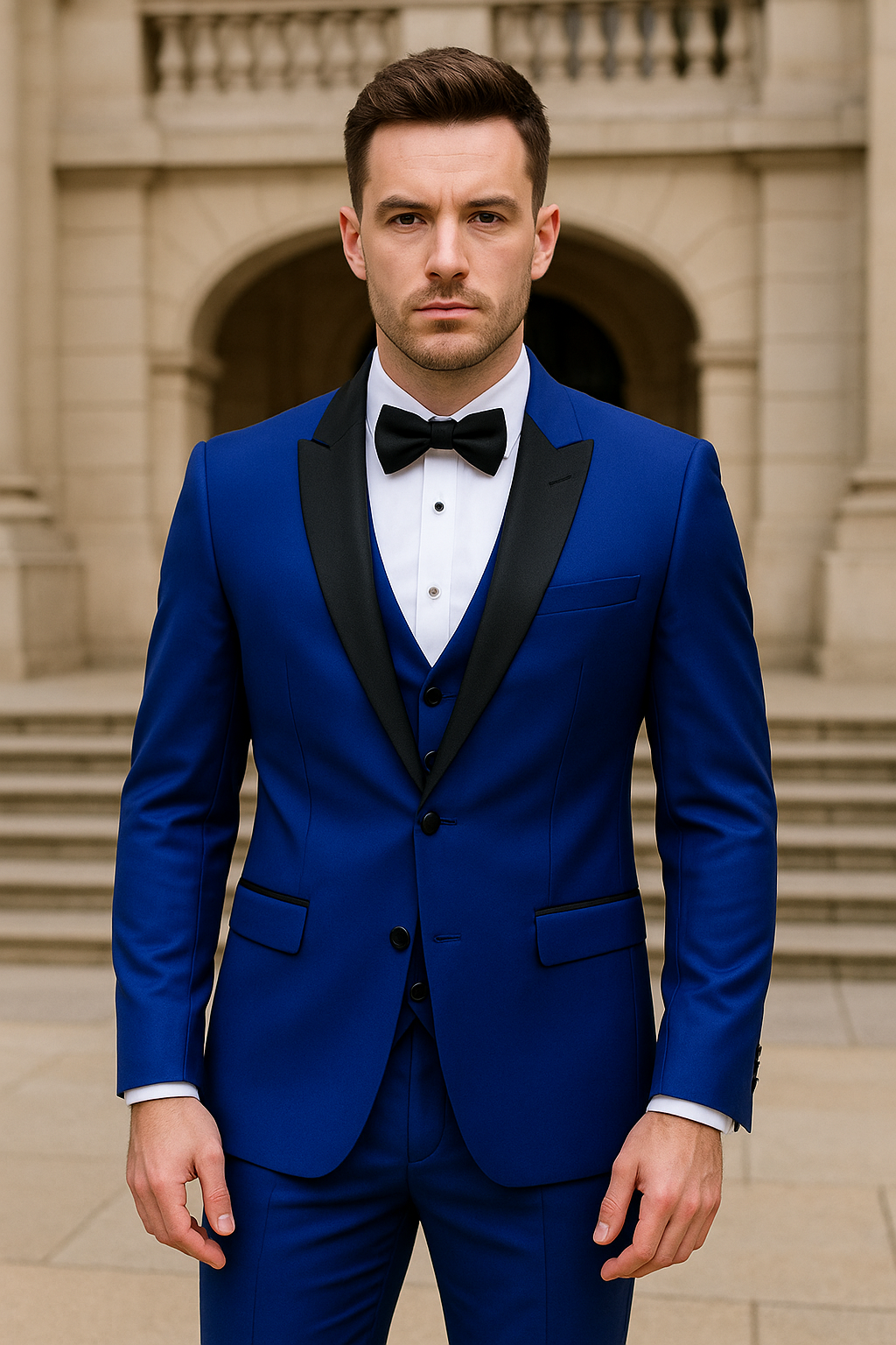 🤵♂️ Men's 3-Piece Suit – Jacket, Trousers & Vest | Formal Wedding & Business Outfit