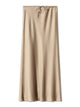 Long black satin skirtsAzizaK