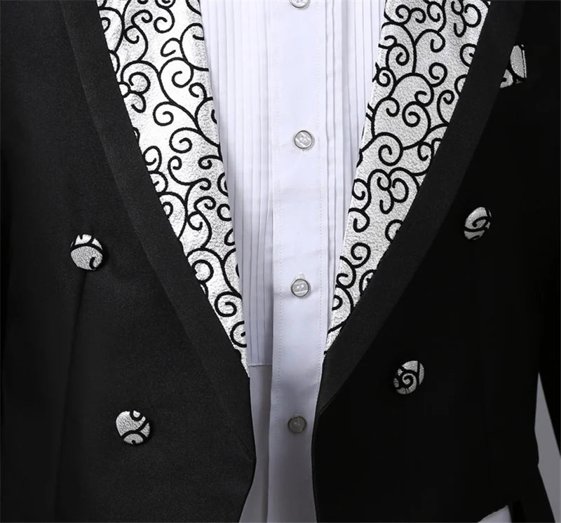 Tailcoat 3-Piece Suit – Formal Vest & Jacket Set for Special Occasions