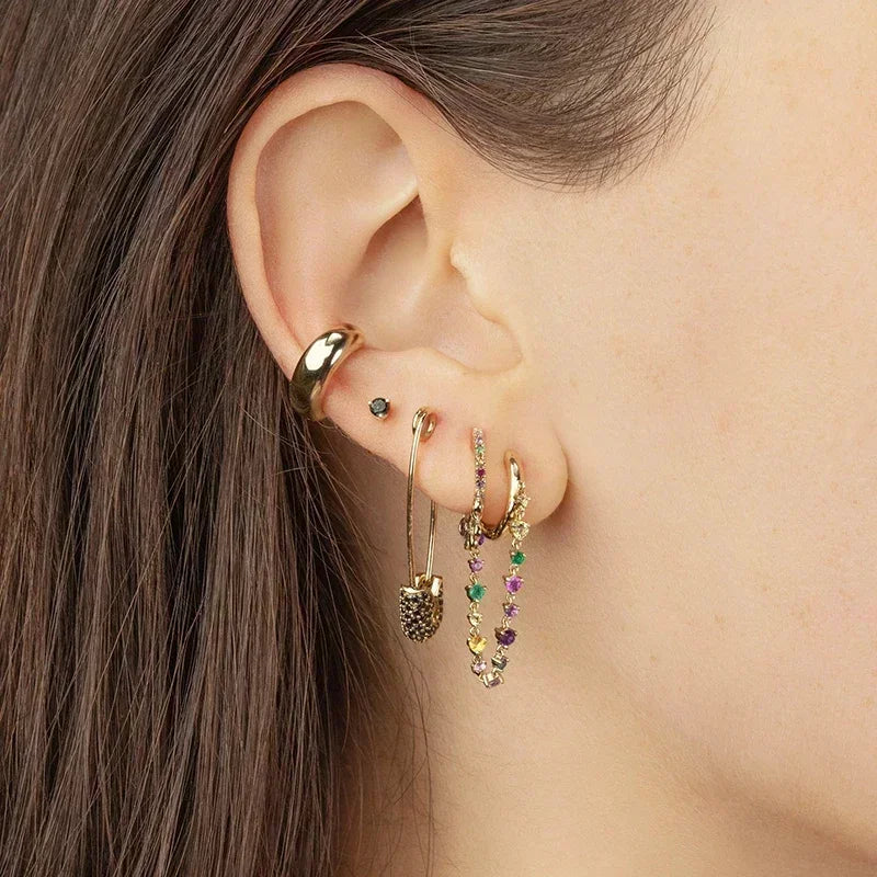 Pendientes para las mujeres dos (1PC 925) plata