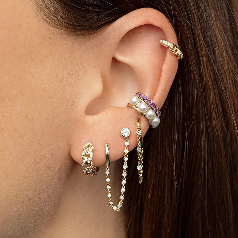 Pendientes para las mujeres dos (1PC 925) plata