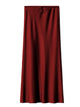 Long black satin skirtsAzizaK