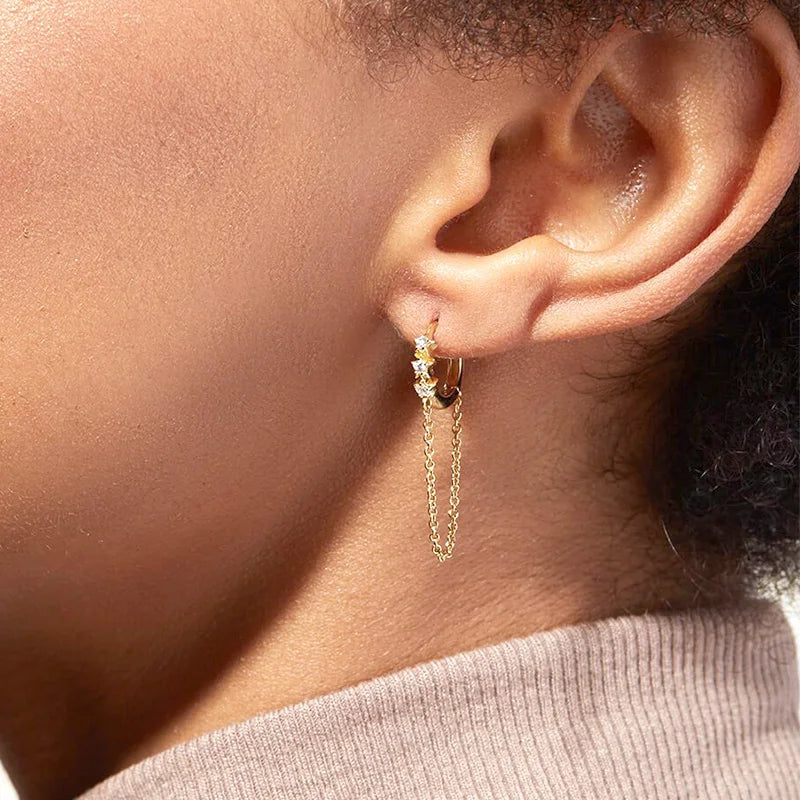 Pendientes para las mujeres dos (1PC 925) plata