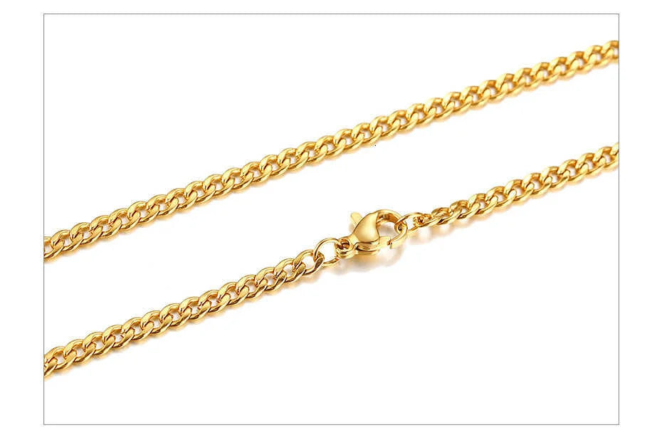 Stainless Steel Black Gold Color Cuban Link Chain Necklace for Men Eye Catching Short Length Male Choker Jewelry Gift