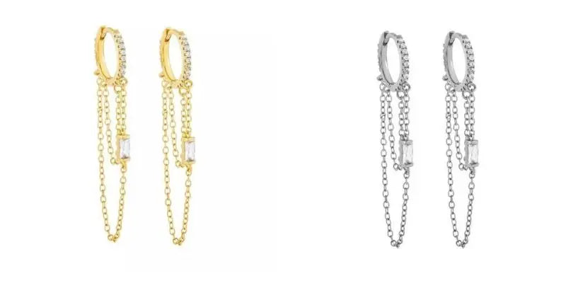 Pendientes para las mujeres dos (1PC 925) plata