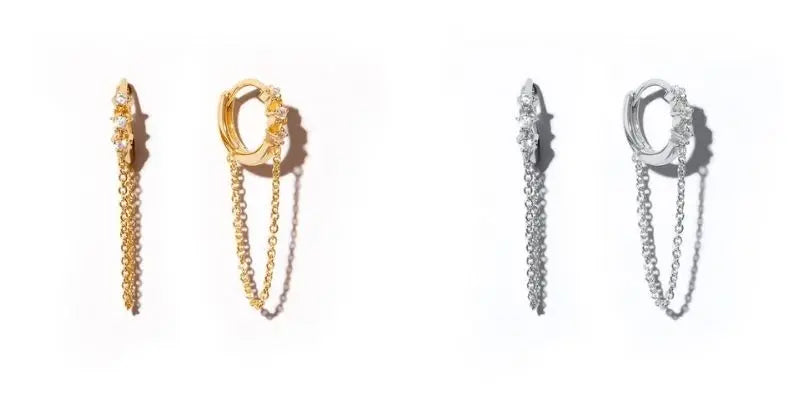 Pendientes para las mujeres dos (1PC 925) plata
