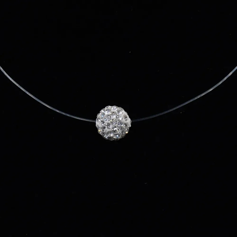 Collar de diamantes de imitación