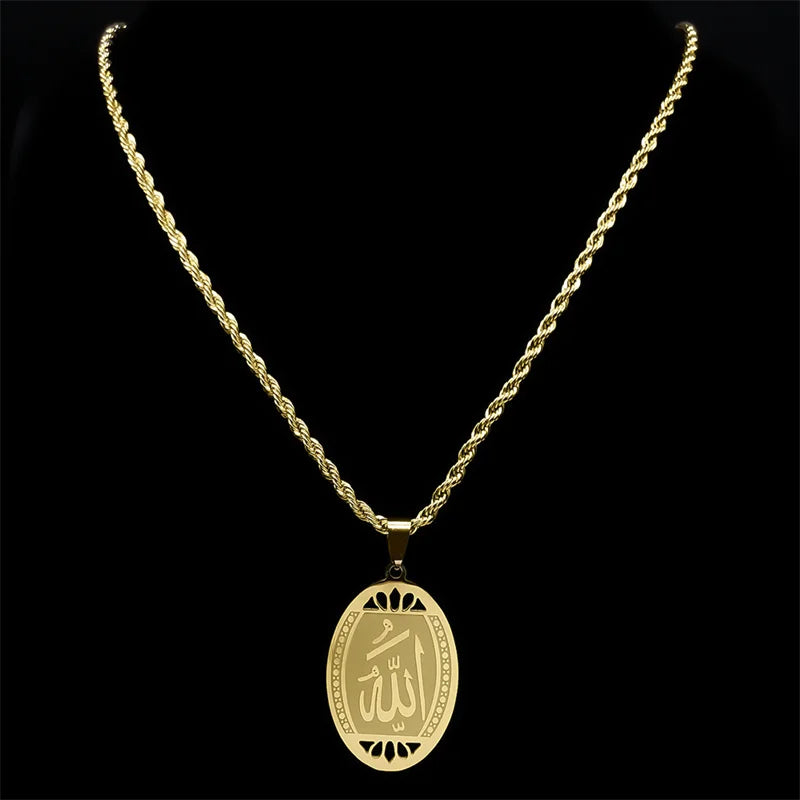 Stainless steel necklace with pendant