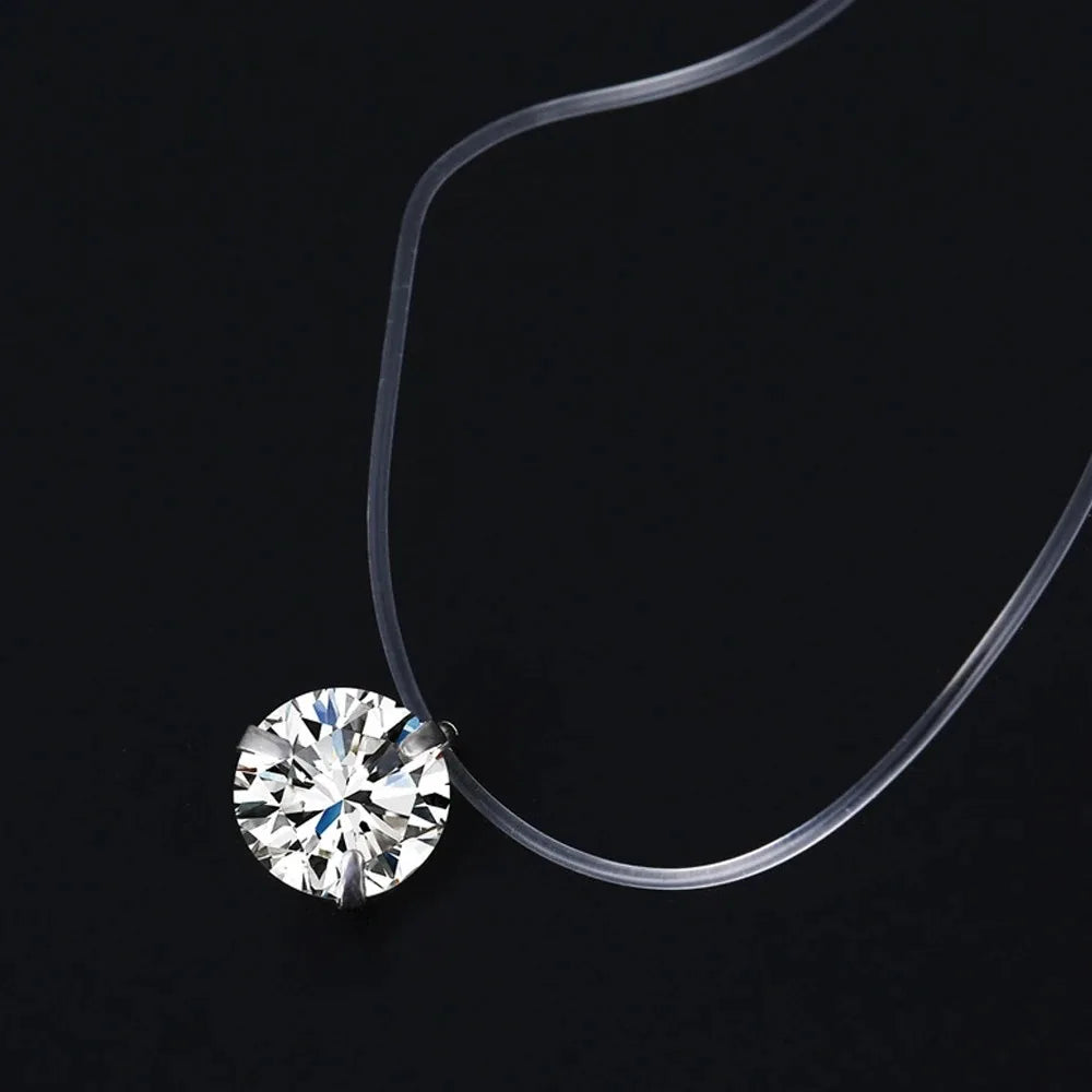 Collar de diamantes de imitación