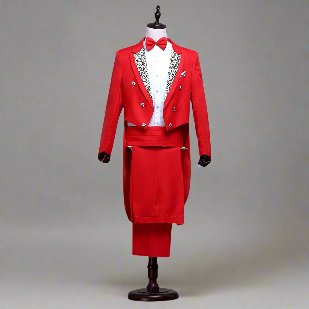 Tailcoat 3-Piece Suit – Formal Vest & Jacket Set for Special Occasions