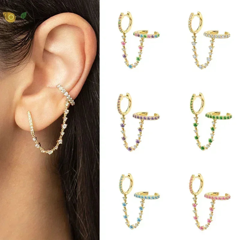 Pendientes para las mujeres dos (1PC 925) plata
