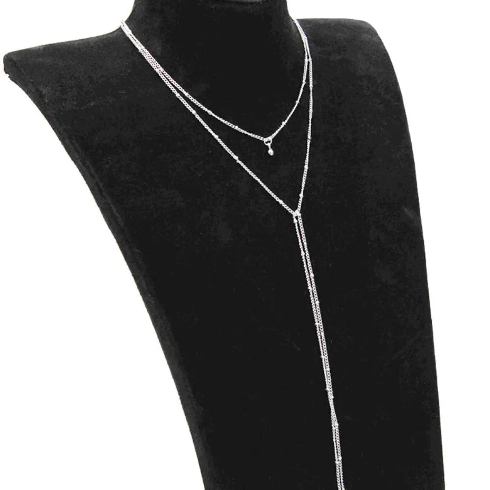 Collar de oro y plata con cadena única