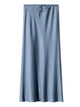 Long black satin skirtsAzizaK