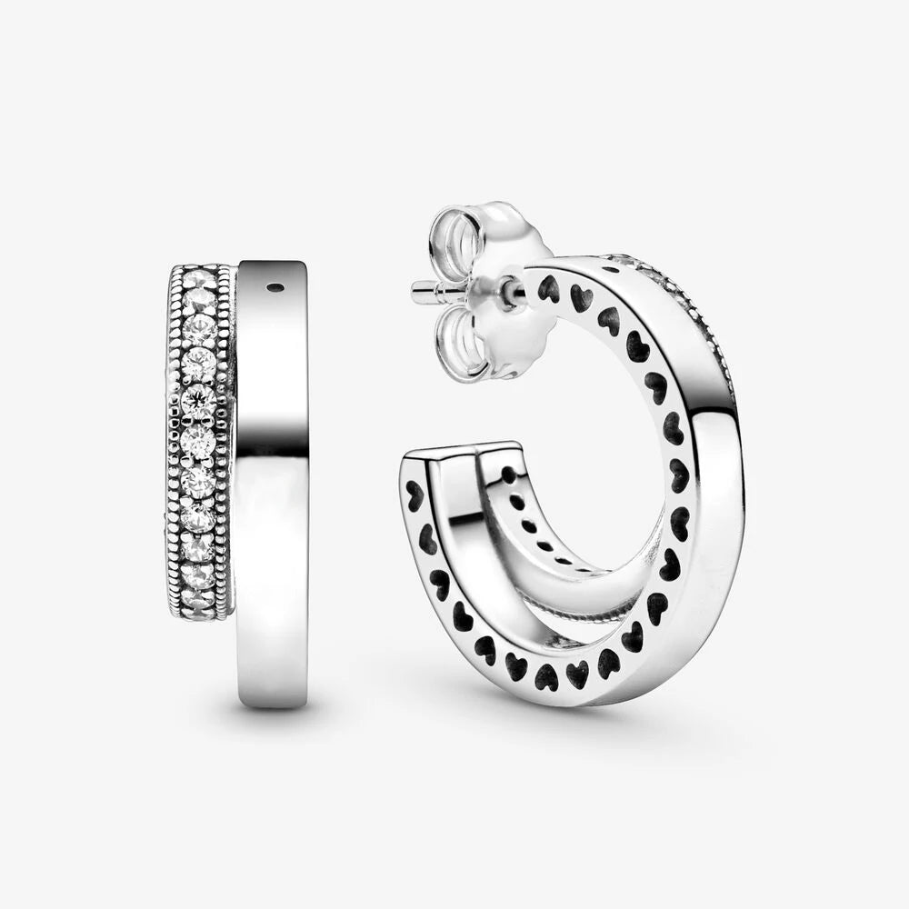Genuino 925 pendientes de plata