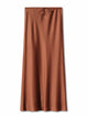 Long black satin skirtsAzizaK