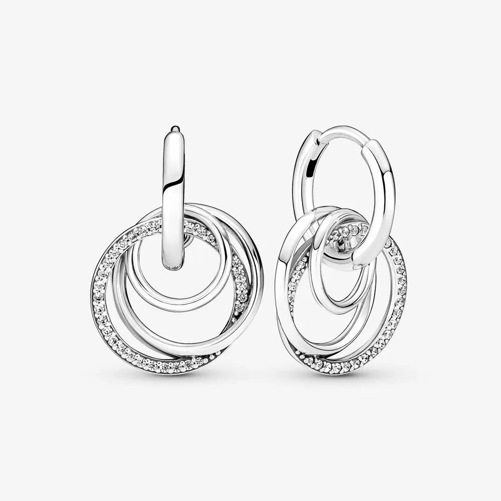 Genuino 925 pendientes de plata