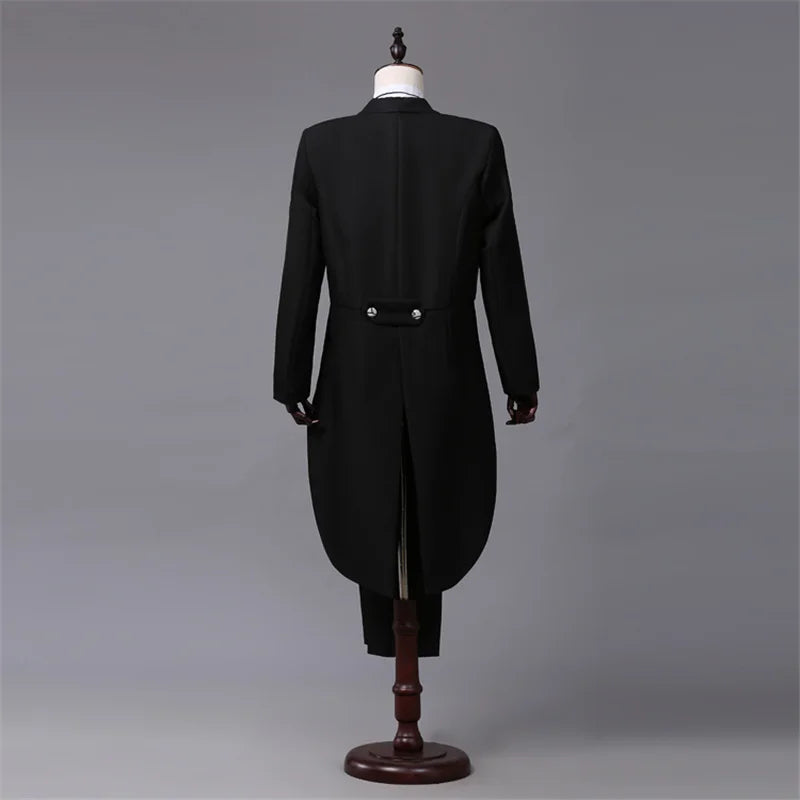 Tailcoat 3-Piece Suit – Formal Vest & Jacket Set for Special Occasions