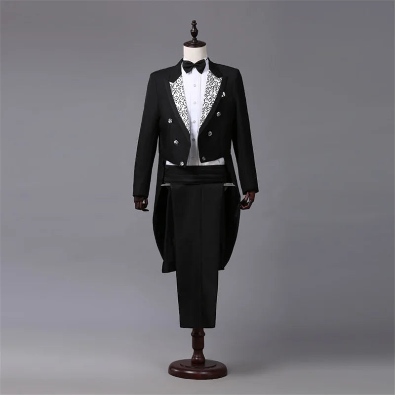 Tailcoat 3-Piece Suit – Formal Vest & Jacket Set for Special Occasions