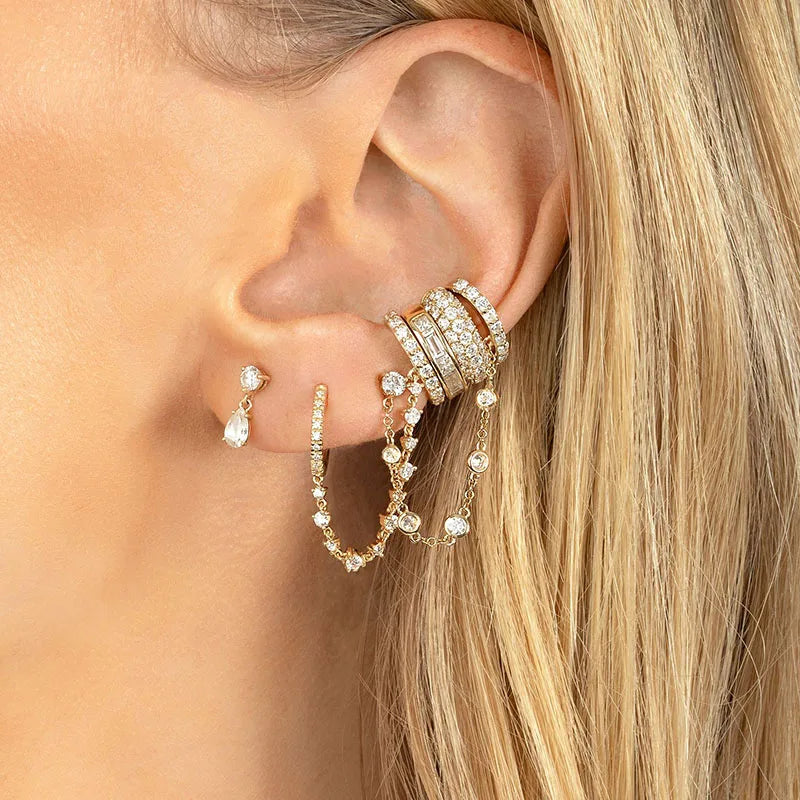 Pendientes para las mujeres dos (1PC 925) plata