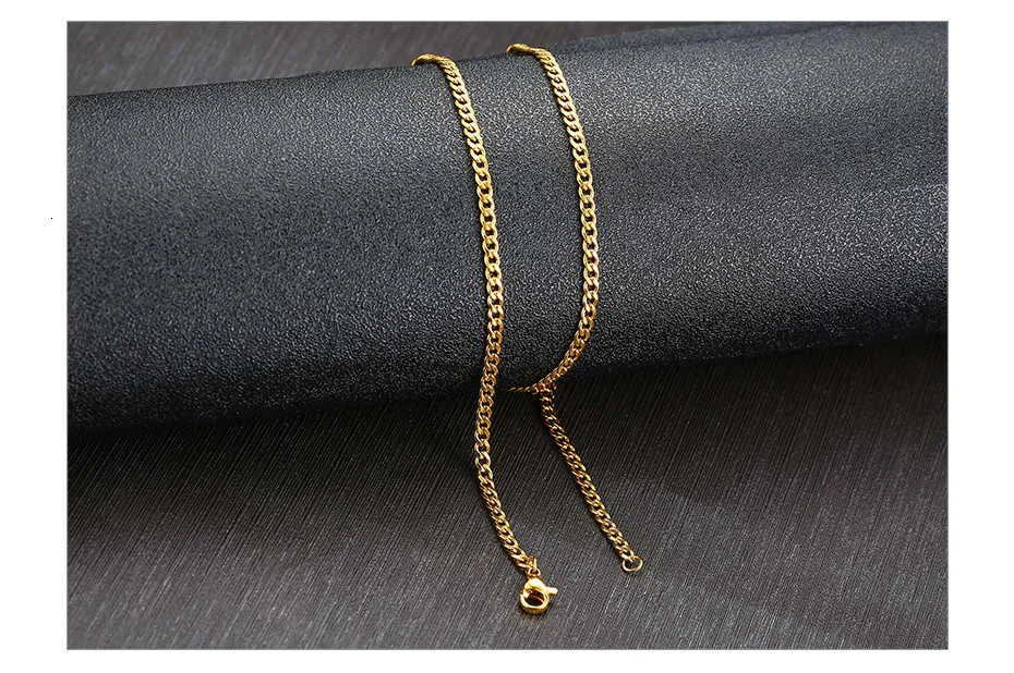 Stainless Steel Black Gold Color Cuban Link Chain Necklace for Men Eye Catching Short Length Male Choker Jewelry Gift