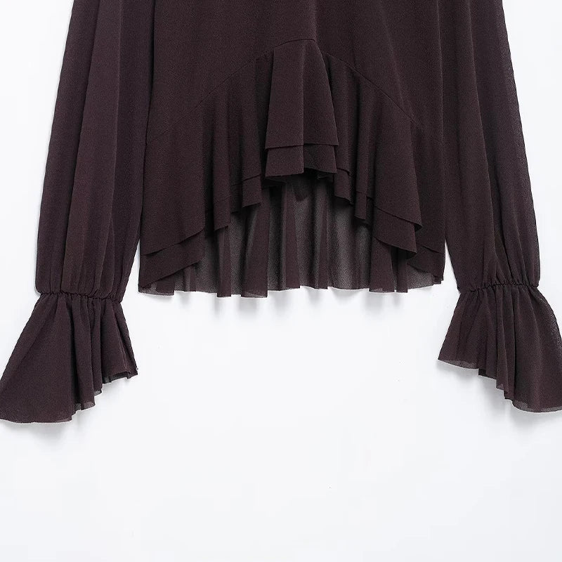 Back Bow Ruffle BlouseAzizaK