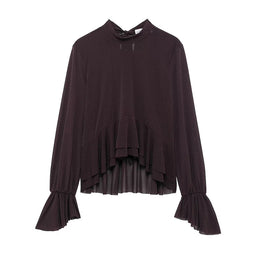 Back Bow Ruffle BlouseAzizaK