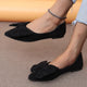 Bow Detail Flats – Elegant Slip - On ShoesAzizaK