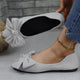Bow Detail Flats – Elegant Slip - On ShoesAzizaK