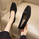 Breathable Knit Flats – Women’s Square Toe Slip - OnsAzizaK