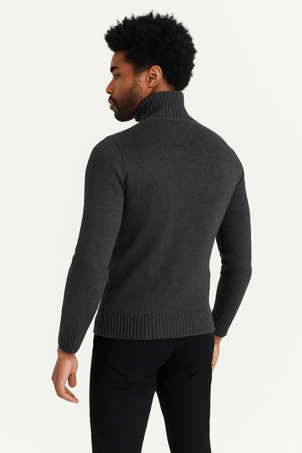 Casual chunky turtleneck sweaterAzizaK