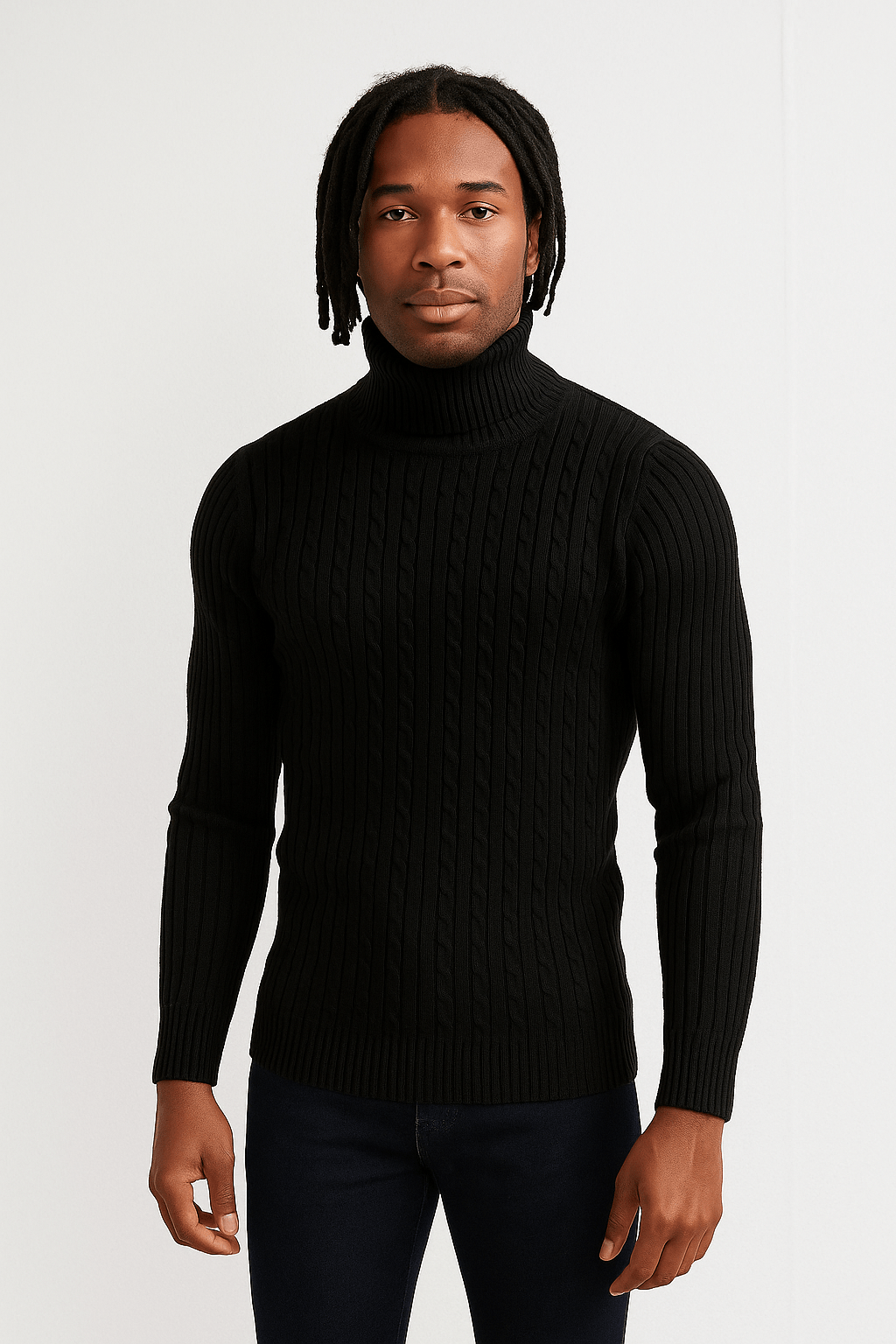 Casual chunky turtleneck sweaterAzizaK