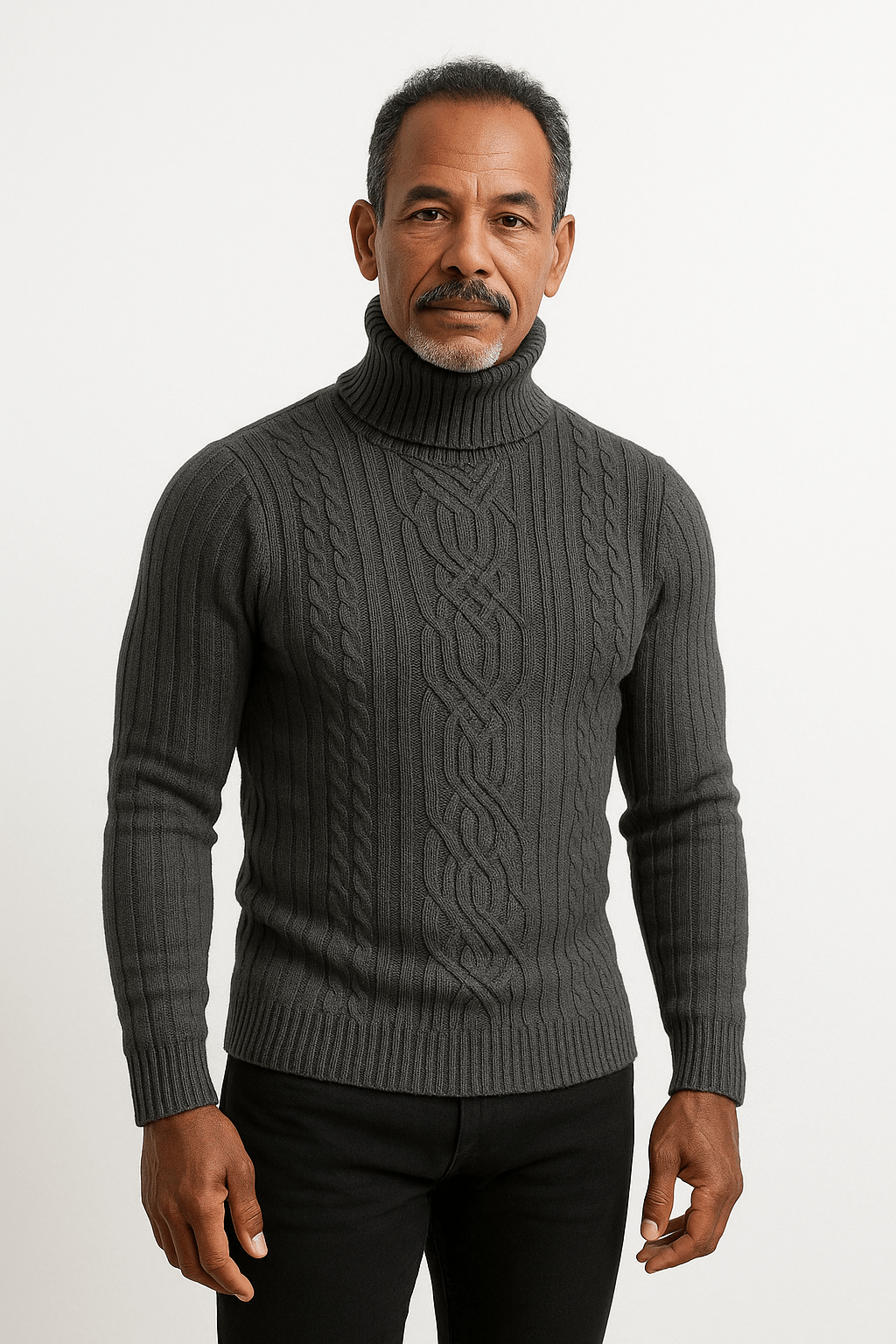 Casual chunky turtleneck sweaterAzizaK
