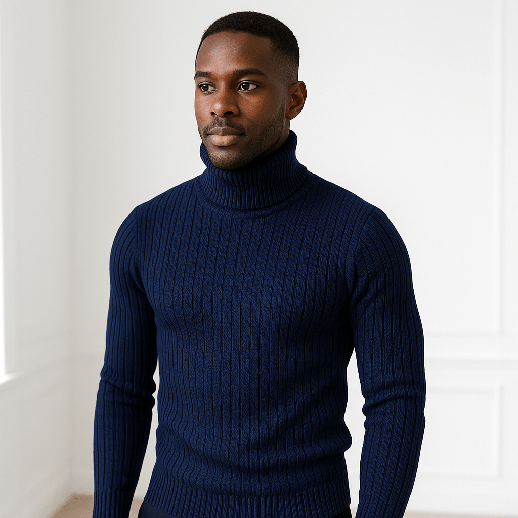 Casual chunky turtleneck sweaterAzizaK