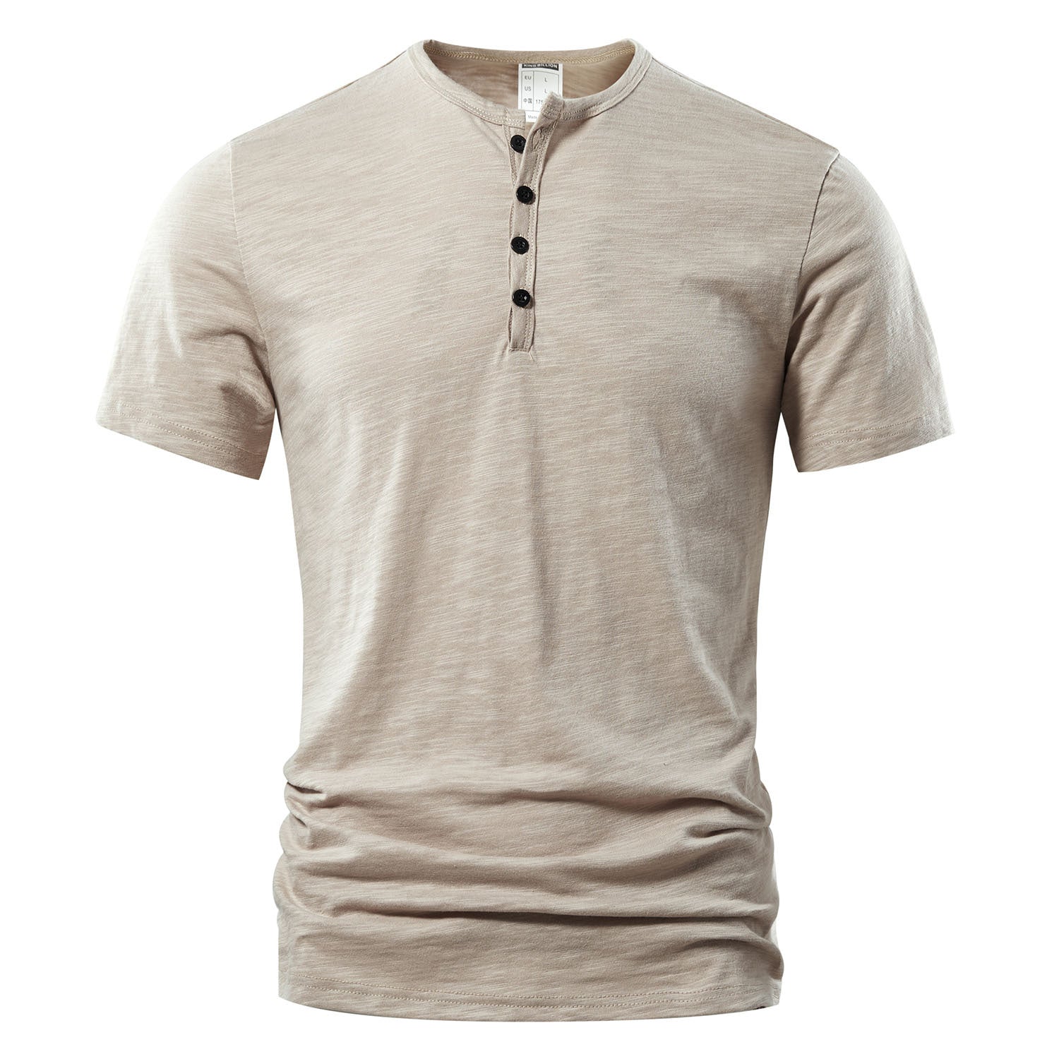 Casual Henley Neck T-Shirt – A Short Sleeve BasicAzizaK