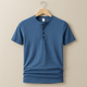 Casual Henley Neck T-Shirt – A Short Sleeve BasicAzizaK