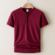 Casual Henley Neck T-Shirt – A Short Sleeve BasicAzizaK