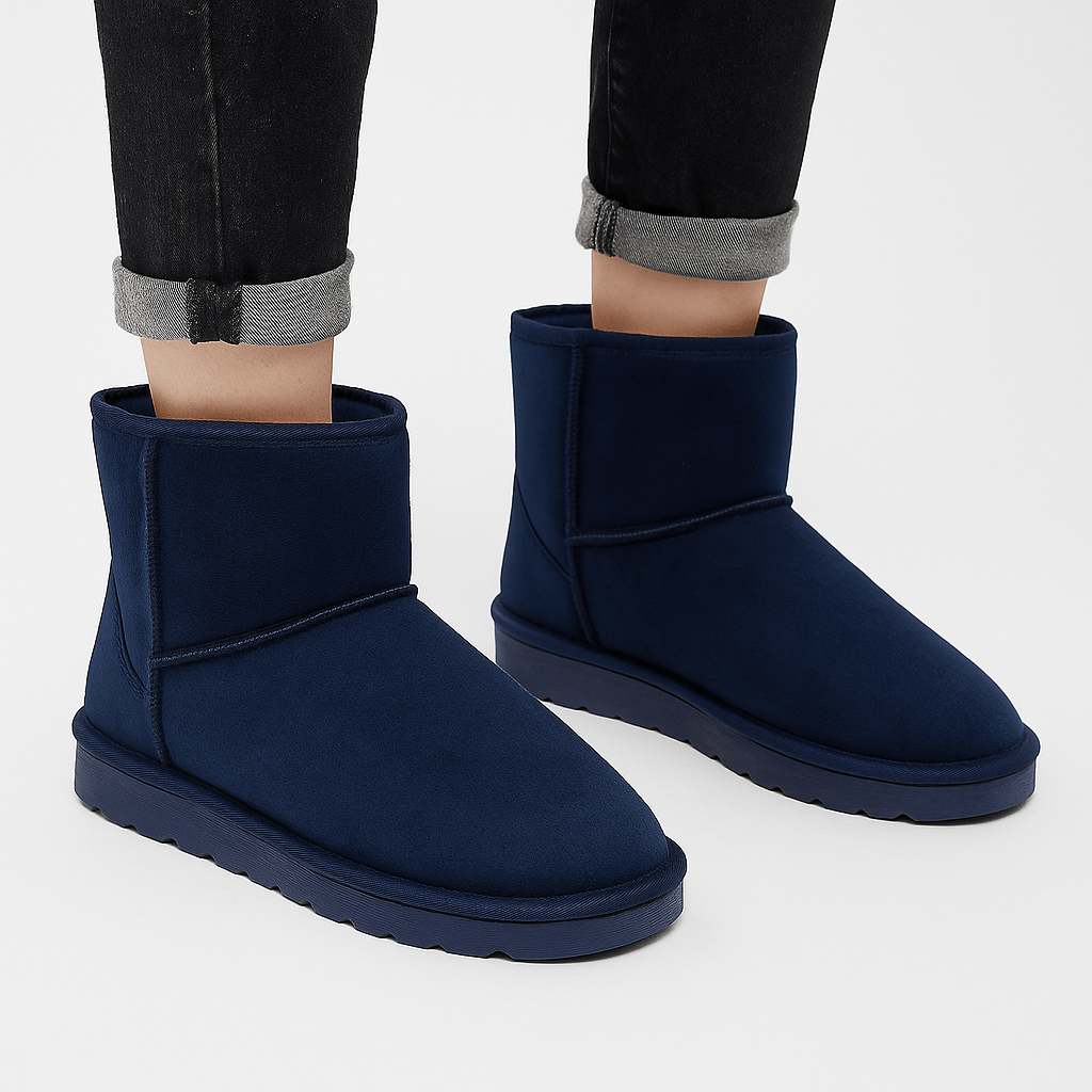 Classic Navy Suede winter Boots – Unisex ComfortAzizaK