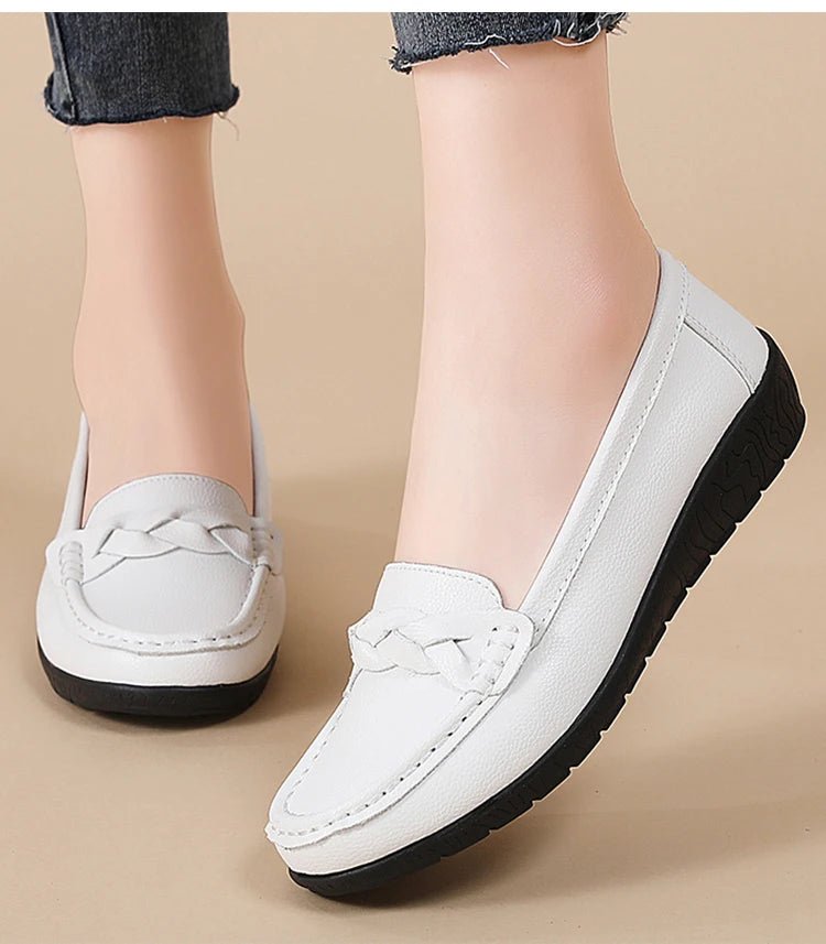 Comfort Loafers – Women’s Soft Slip - On FlatsAzizaK