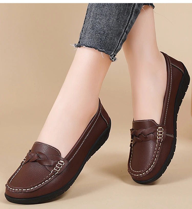 Comfort Loafers – Women’s Soft Slip - On FlatsAzizaK