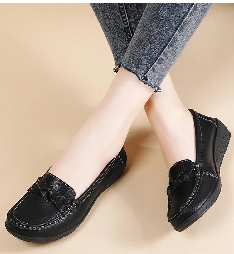 Comfort Loafers – Women’s Soft Slip - On FlatsAzizaK
