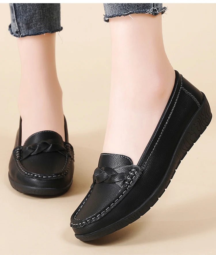 Comfort Loafers – Women’s Soft Slip - On FlatsAzizaK