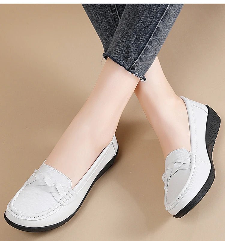 Comfort Loafers – Women’s Soft Slip - On FlatsAzizaK
