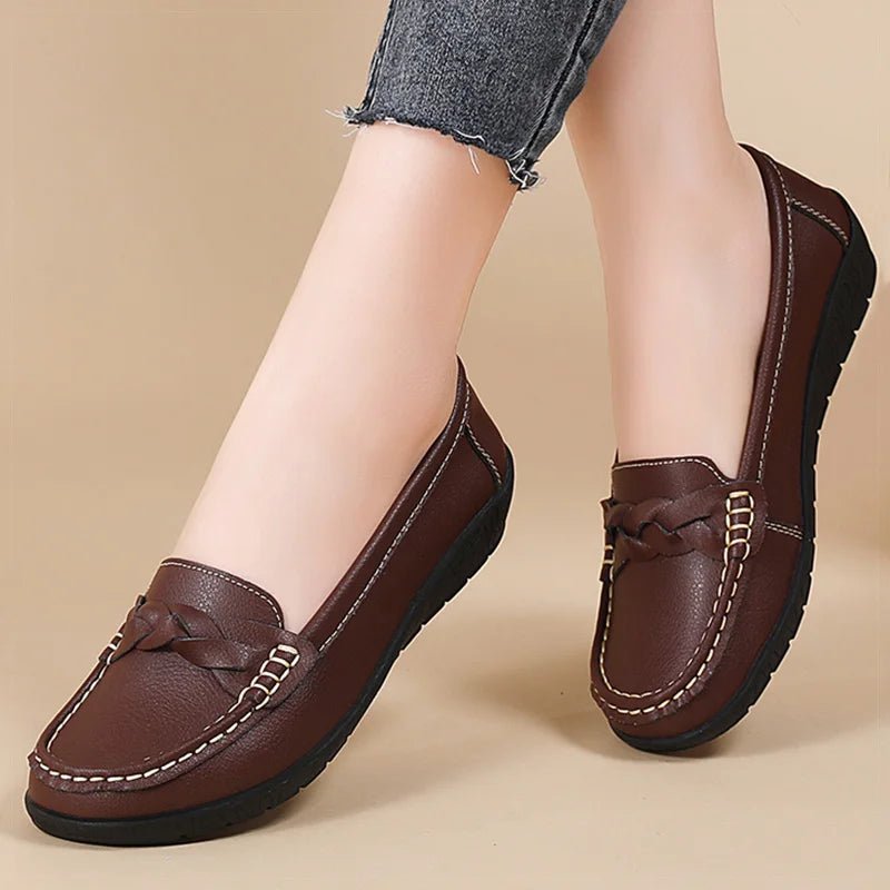 Comfort Loafers – Women’s Soft Slip - On FlatsAzizaK
