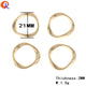 Cordial Design DIY Handmade Jewelry Accessories Customized Beads for Earrings and Rings 100Pcs 16MM 21MM 32MM 42MM SizeAzizaK