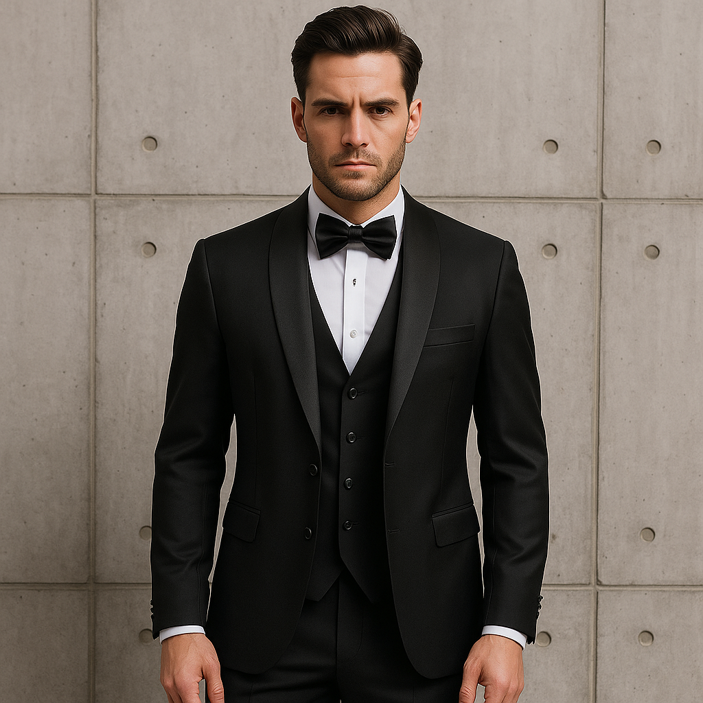 🤵♂️ Men's 3-Piece Suit – Jacket, Trousers & Vest | Formal Wedding & Business Outfit