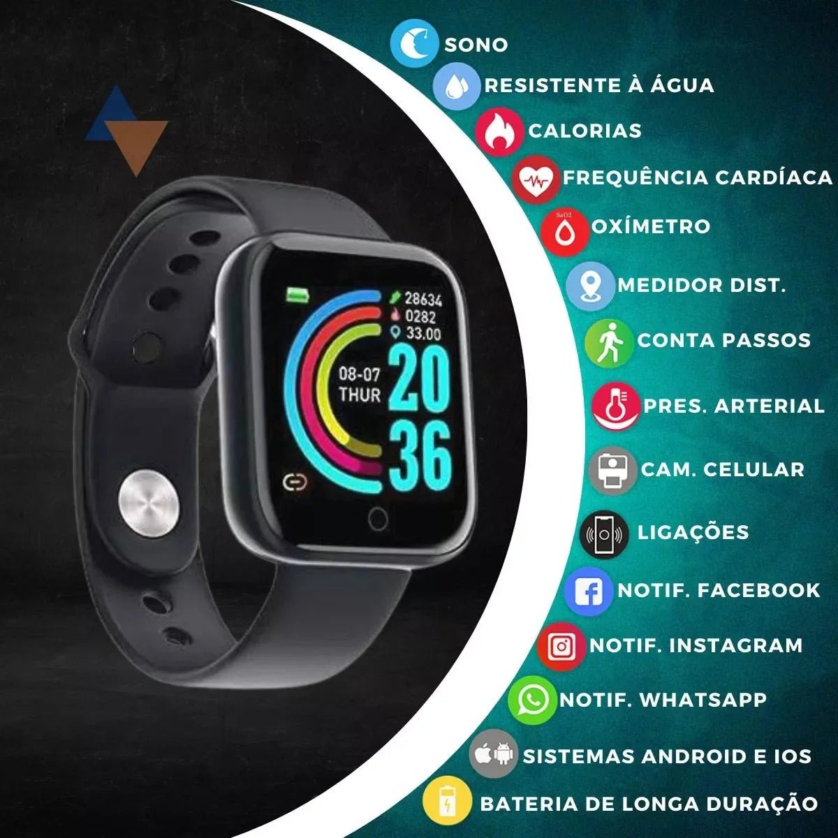 Digital Smart Watch DE Sport FitnessAzizaK