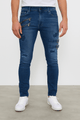 Distressed Buckle Slim Fit Denim Jeans – Multiple ColorsAzizaK